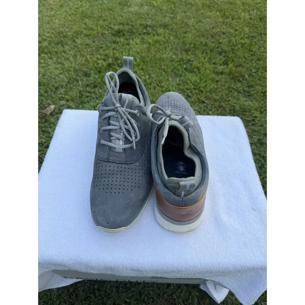 Johnston & Murphy XC4 Men's Gray Leather Lace-Up Waterproof Sneaker 10 M